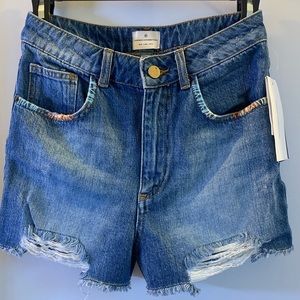 French Connection Jean Shorts NWT